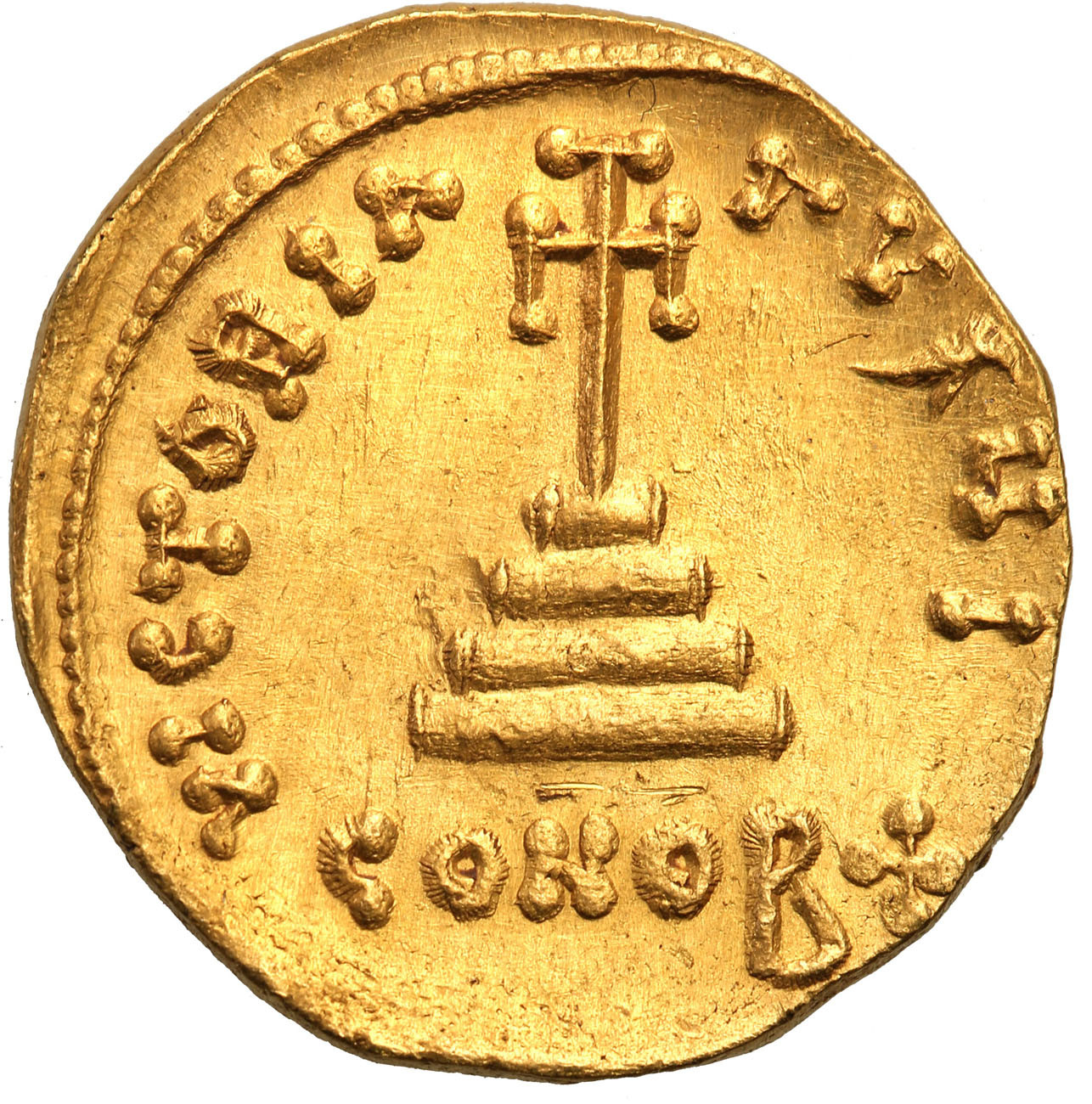 Bizancjum. Constans II (641-668). Solidus 651-654, Konstantynopol - PIĘKNY